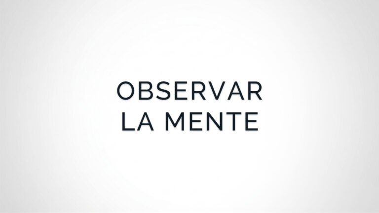 Meditación para Observar los Pensamientos