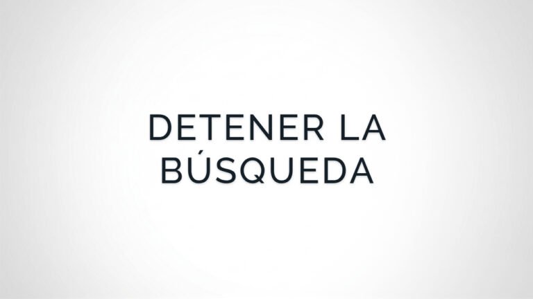 Meditación para Detener la Búsqueda