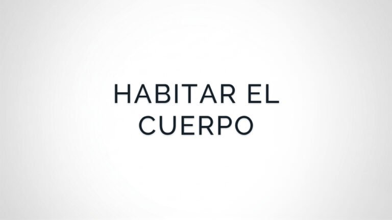 Meditación para Habitar el Cuerpo