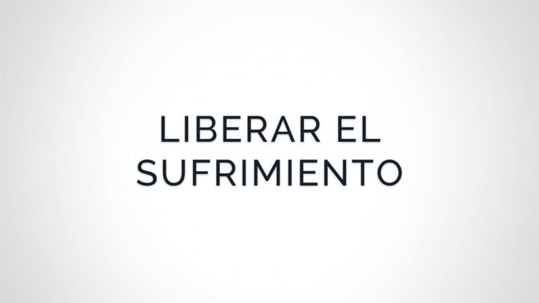 Meditación para Liberar el Sufrimiento