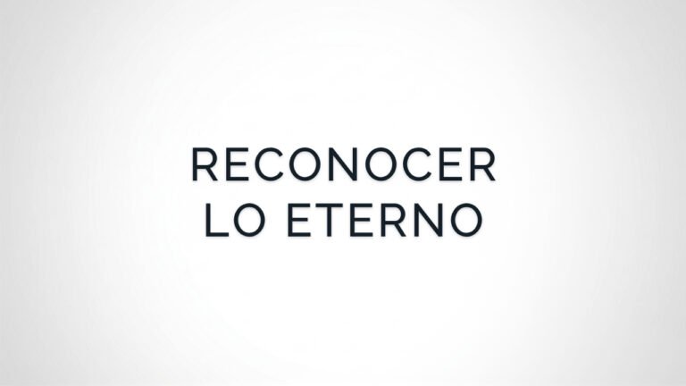 Meditación para Reconocer lo Eterno