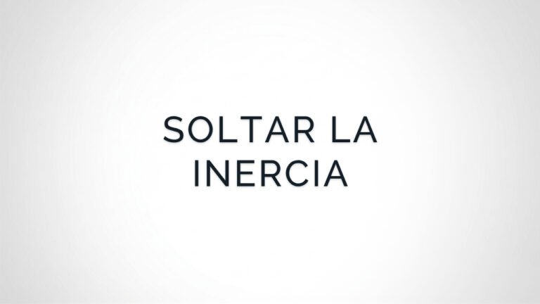 Meditación para Soltar la Inercia